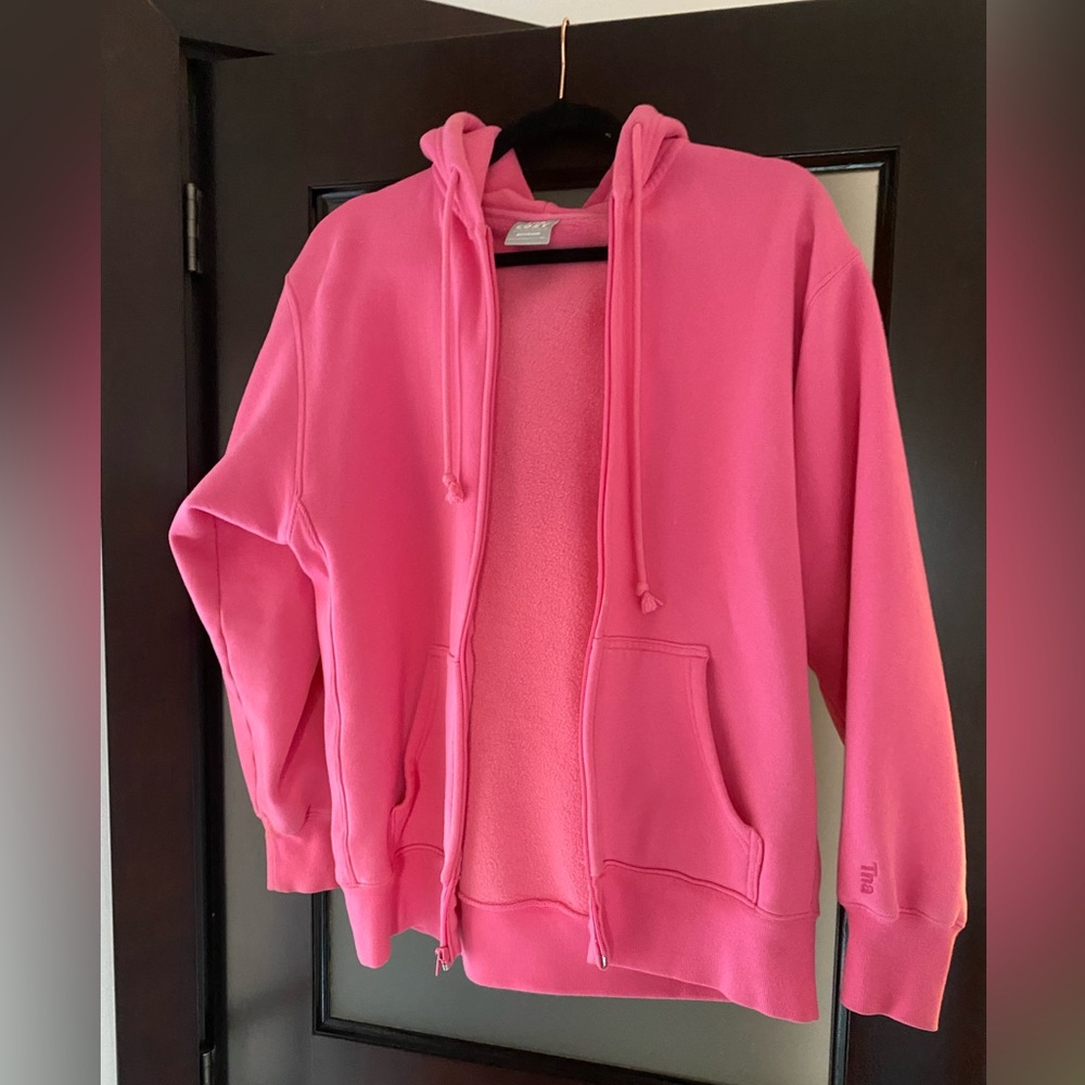 TNA Cozy Fleece Hoodie in Pink